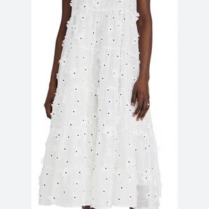White Eyelet Midi Dress